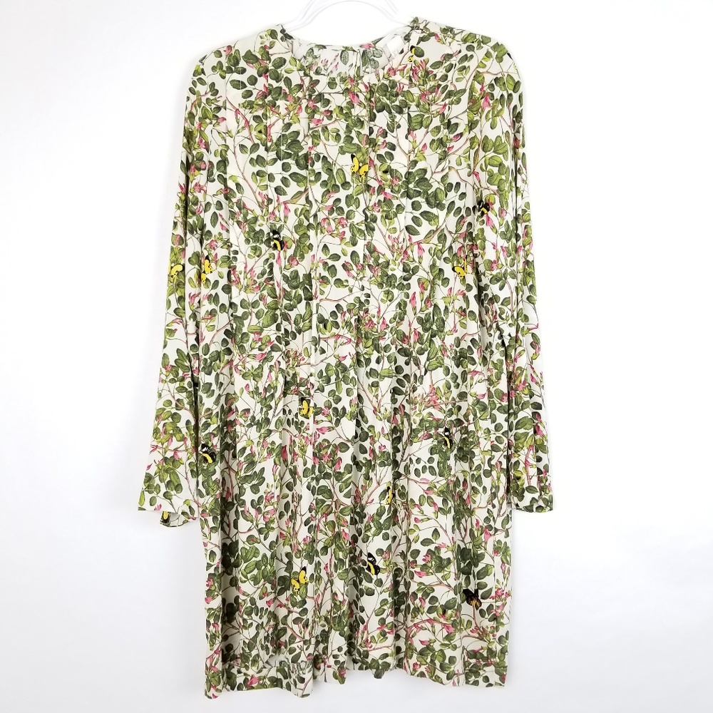 H&M Dress Shift women size 12 Ivory Floral print